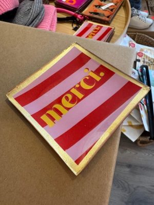 Deko-Teller `Merci` – Bild 2