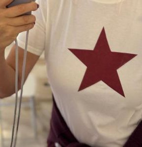 Glitzer Stern T-Shirt von The Shirt Project Munich