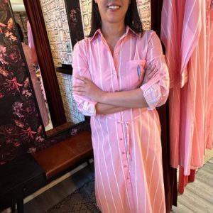 Gestrieftes Sommerkleid ‚Coco Pink Stripe‘ von Soul Kathrine