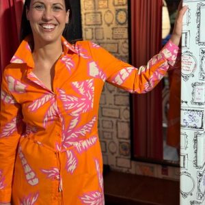 Cotton Sommerkleid 'Red Palm' von Soul Kathrine