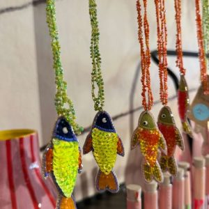 Pailletten-Fischkette in 2 tollen Sommerfarben