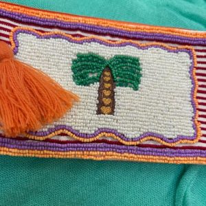 'Palm' Perlenbesetzte Pouch