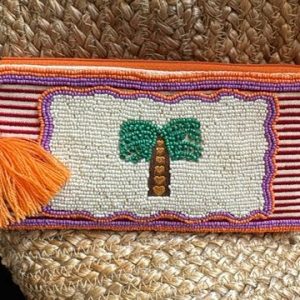 'Palm' Perlenbesetzte Pouch
