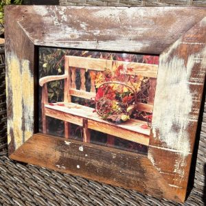 Bilderrahmen aus echtem Holz mit schönem Lackeffekt mit 1 Öffnungen im Format A5
