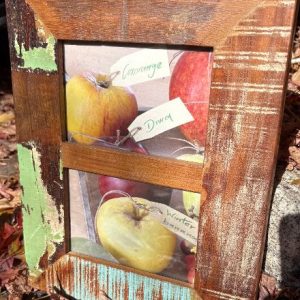Bilderrahmen aus echtem Holz mit schönem Lackeffekt mit 2 Öffnungen im Format A6